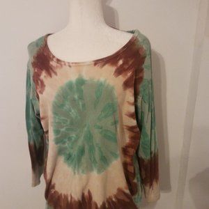 Tryst long sleeve tye dye shirt